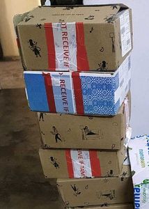 Boxes &amp; Delhivery Bags For Packging Pack of 10