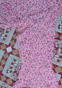 Floral Pink Ruffle Dress