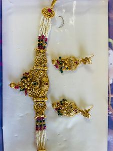 Brass Work Unique Jewellry Set