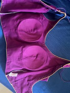 Elegant Purple Saree Blouse