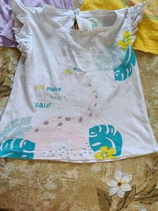 Baby Girls&#39; Colorful Tops (Pack Of 3) For Donation