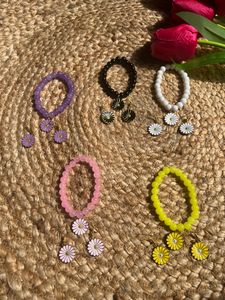 Charms Braslet Erring And Chain Combo