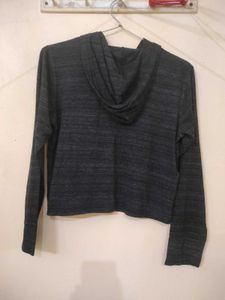Stylish Charcol Colour Crop Top