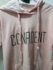 Confident Pink Hoodie Dress