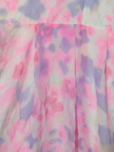 Pink Long Goun Frock Formal Daily Wear Can Carry