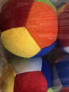 Set of 6 Colorful Plush Balls ( Price Single Pcs)