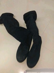 🖤 JM Looks Women’s High-Top Over Knee Suede Boots
