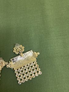 MEENAKARI GOLDEN EARRINGS