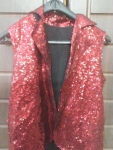 Beautiful Sequins Half Jacket For Boys