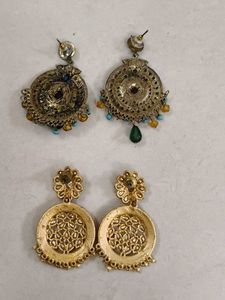 Chandbali Earrings - A Pair of Traditional Indian