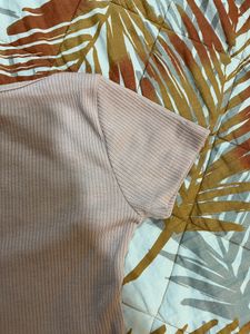Pink Square Fit Top