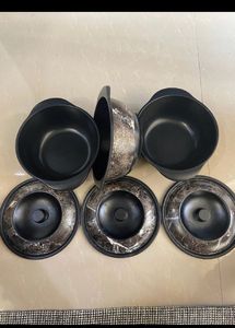 Black Marble Serving Bowls