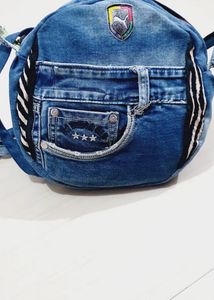 Denim Upcycled Sling Bag