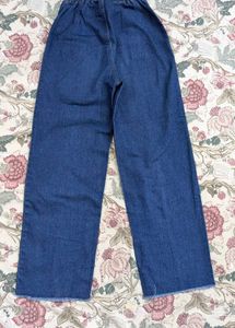 High Waist Navy Blue Jeans
