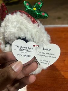 TY Sugar Dog Boo Xmas 2019