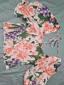 Floral Print Crop Top