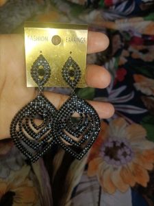 Black Dangle Earrings