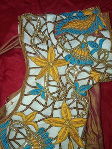 Embroidered Sari Blouse