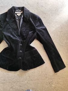 Tommy Hilfiger Striped Velvet Blazer