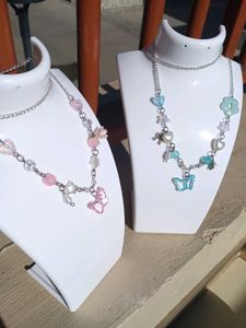 Pastel Butterfly Necklace