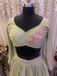 Green Lehenga Choli Set