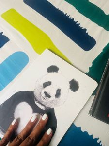 Panda Heart Diary Notebook