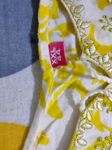 Yellow Printed Kurta Set