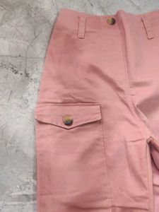 Pink High-Waisted Trousers