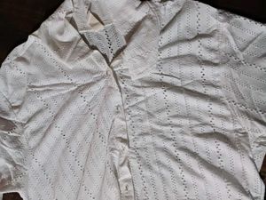 White Eyelet Top