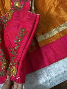 Lenga Choli With Padded Blouse And Contrast Dupata