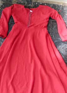 Women Full Sleeve Anarkali Dress