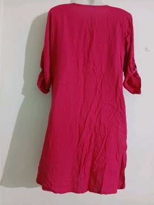 Pink Casual Kurti
