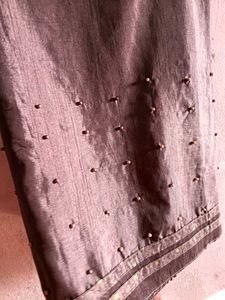 Grey Colour Saree