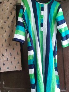 buy one get 1 multi colour lining kurtis