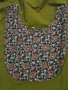 Beautiful Ajrakh Patch Kurta - Small Size