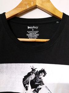 Easy Buy Black round Neck Tshirt Men