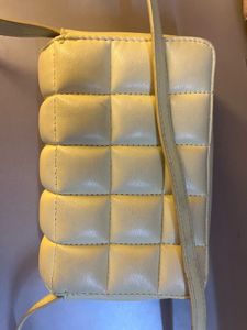 Yellow Quilted Sling Bag