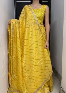 Yellow Golden Lehenga Choli