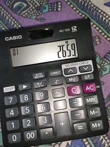 Casio Calculator. Very Less Used. No Flaws.