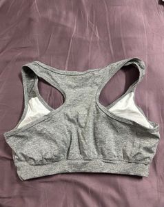 Gray Sports Bra