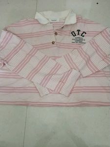 Striped Polo Top