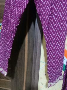 Purple Embroidered Kurta Set
