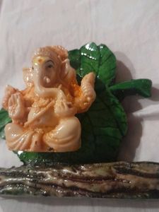 Ganesha Idol on Leaf