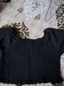 Chic Black Crop Top