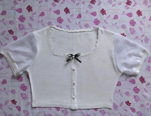 Cute White Crop Top