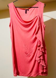 Cowl Neck Sleeveless Top
