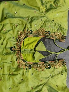Embroidered Green Top