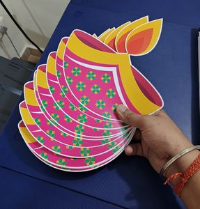 4 Pieces Diya Decoration Item
