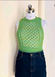 Zara Green Knit Vest