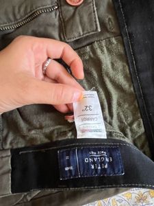 Olive Green Casual Pants